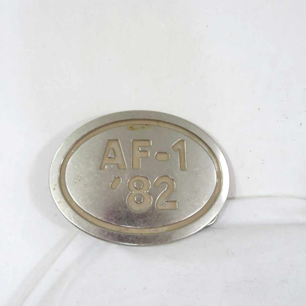NIKE Air Force 1 AF-1 '82 Belt Buckle Silver colored B R S Products 4x3